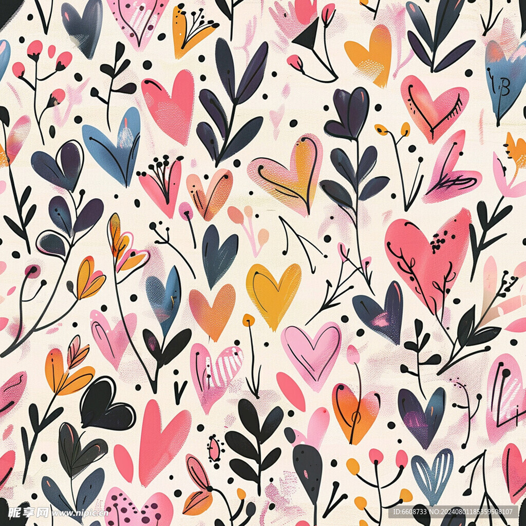 心形红心爱情背景素材