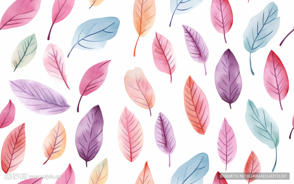 羽毛抽象画背景素材