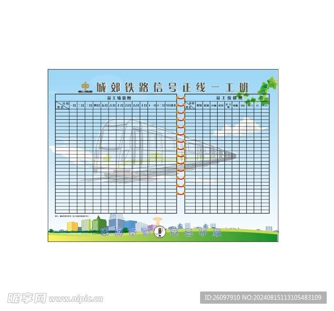 地铁绩效表格图