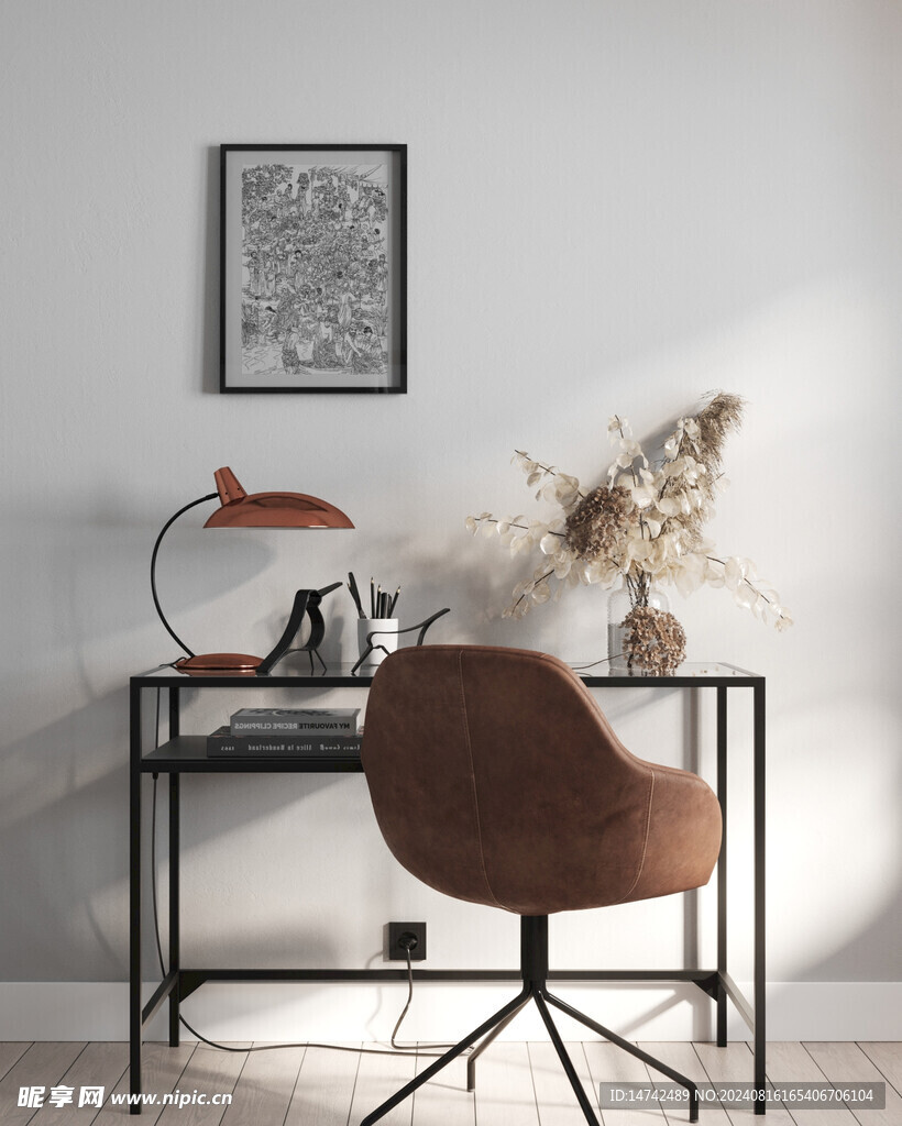 桌椅静物装饰画