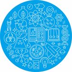 生物科技线条标志矢量图标