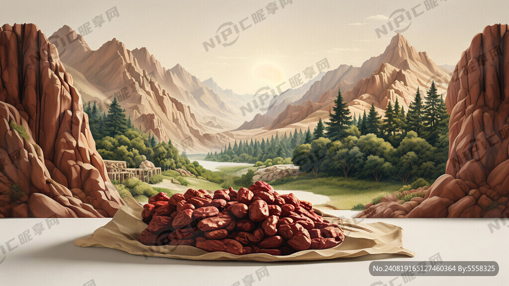 西域风景 红枣包装袋设计