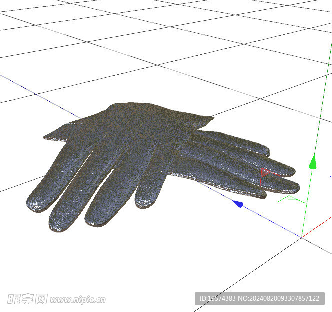 C4D模型 手套