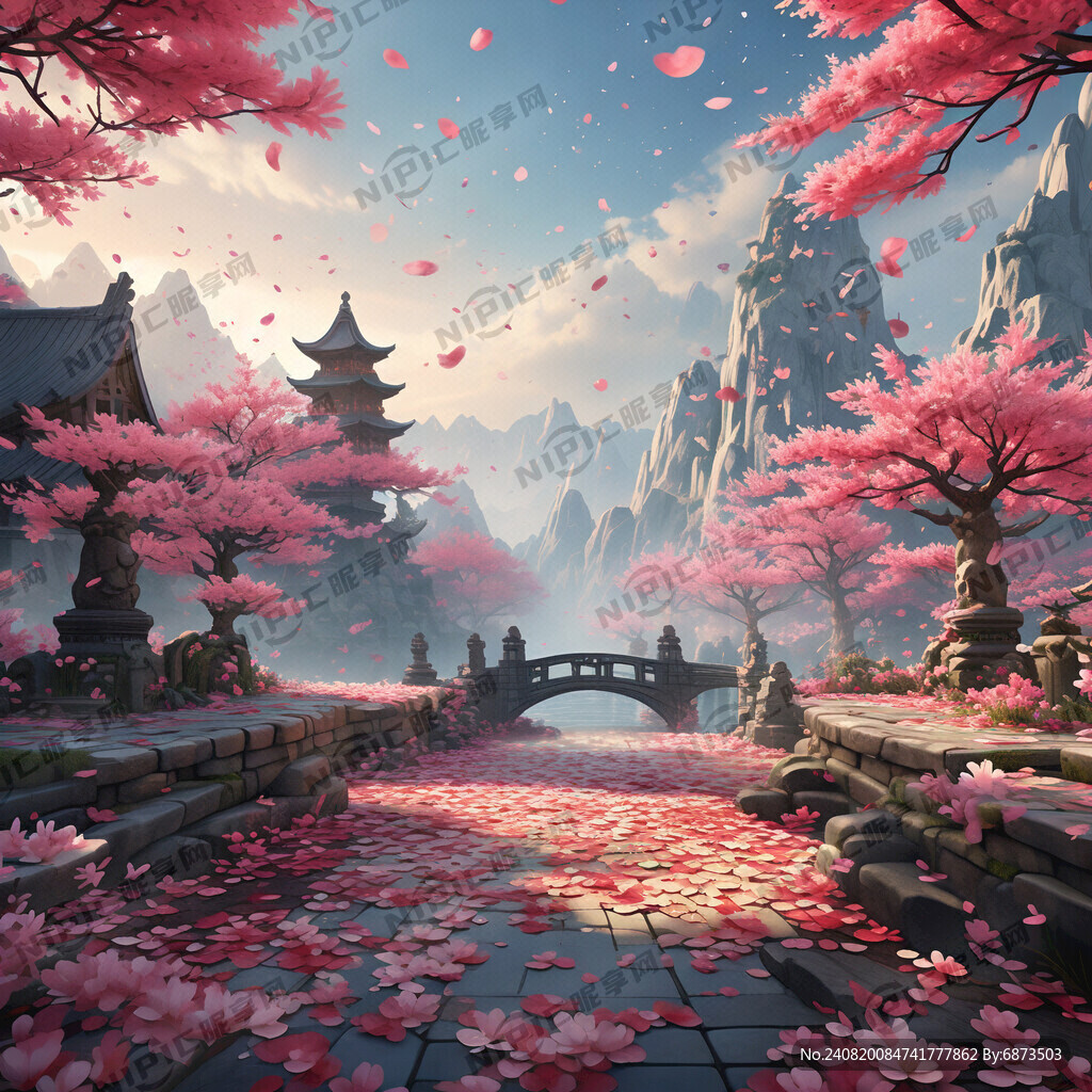 游戏梦幻唯美新中式风景 超高清