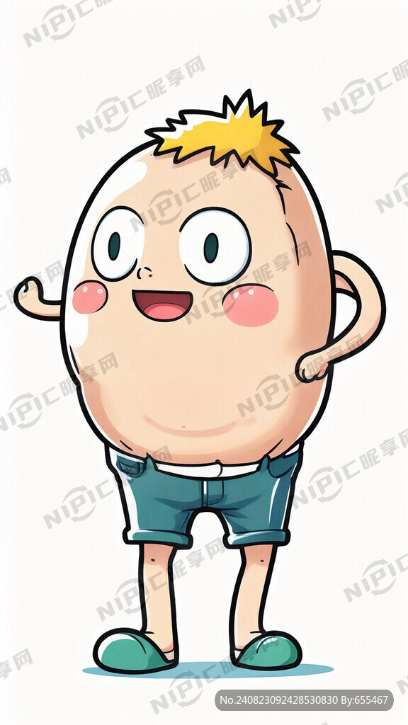 啤酒肚 侧面 卡通 透明感