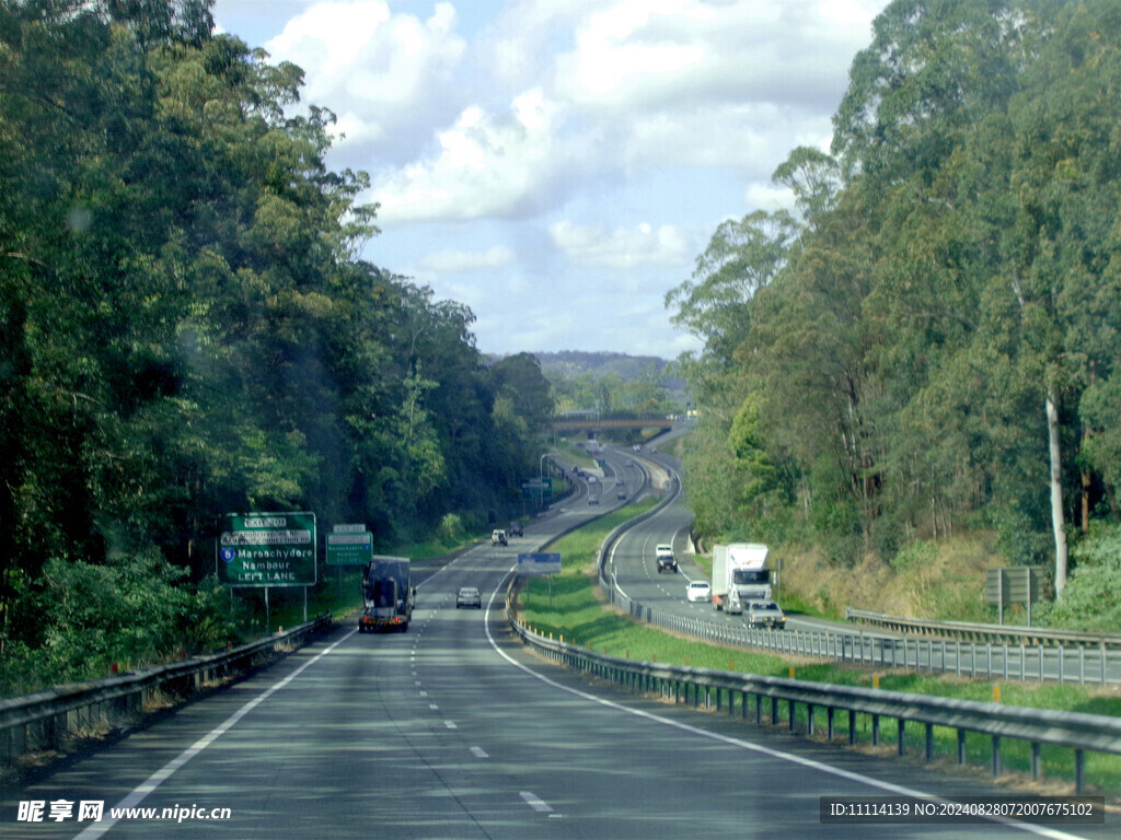布里斯班高速路风景