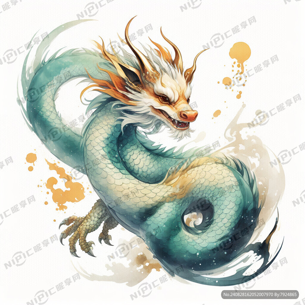 青龙身似长蛇 麒麟首 鲤鱼尾