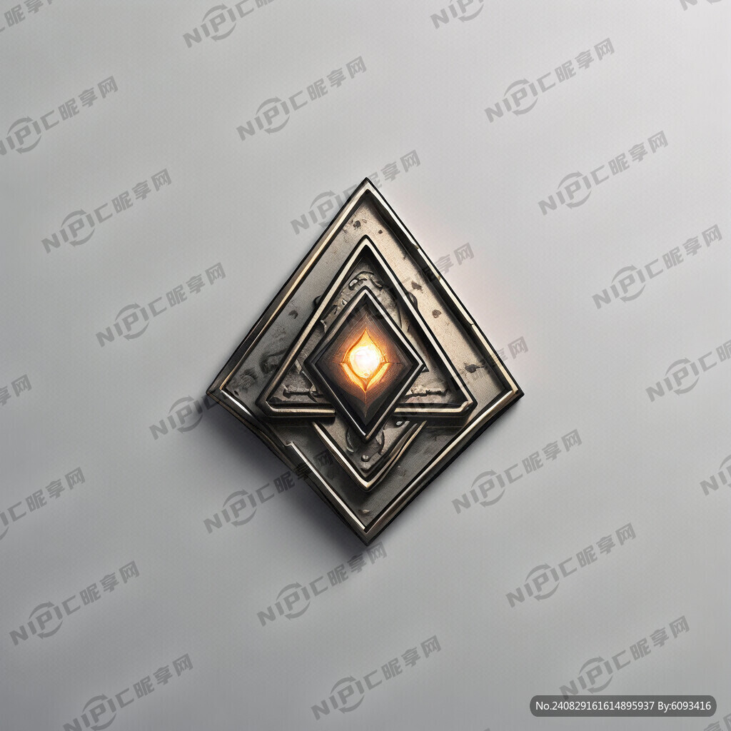 设计一个图标 简约 强烈光感