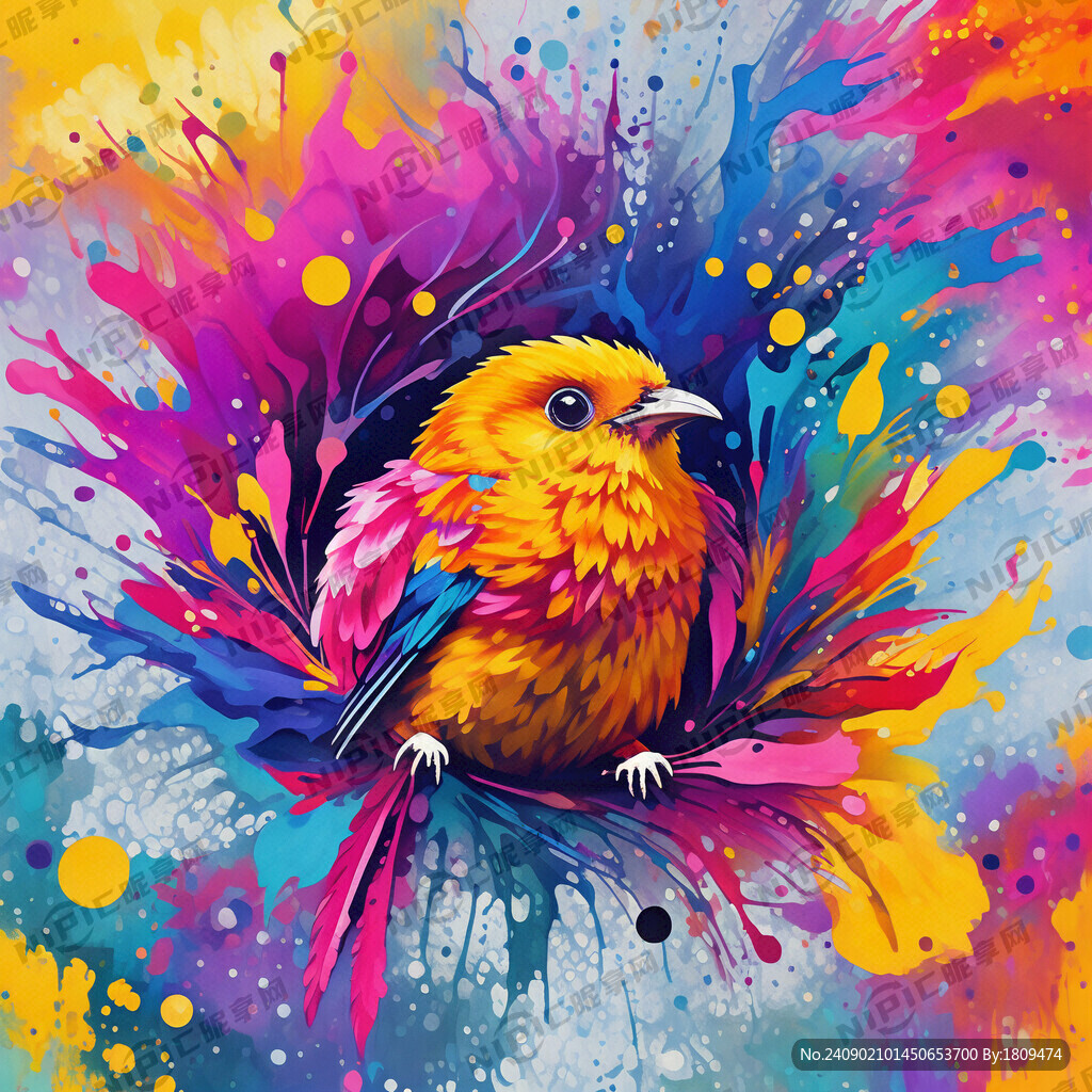 色彩绚烂 平面印刷背景图