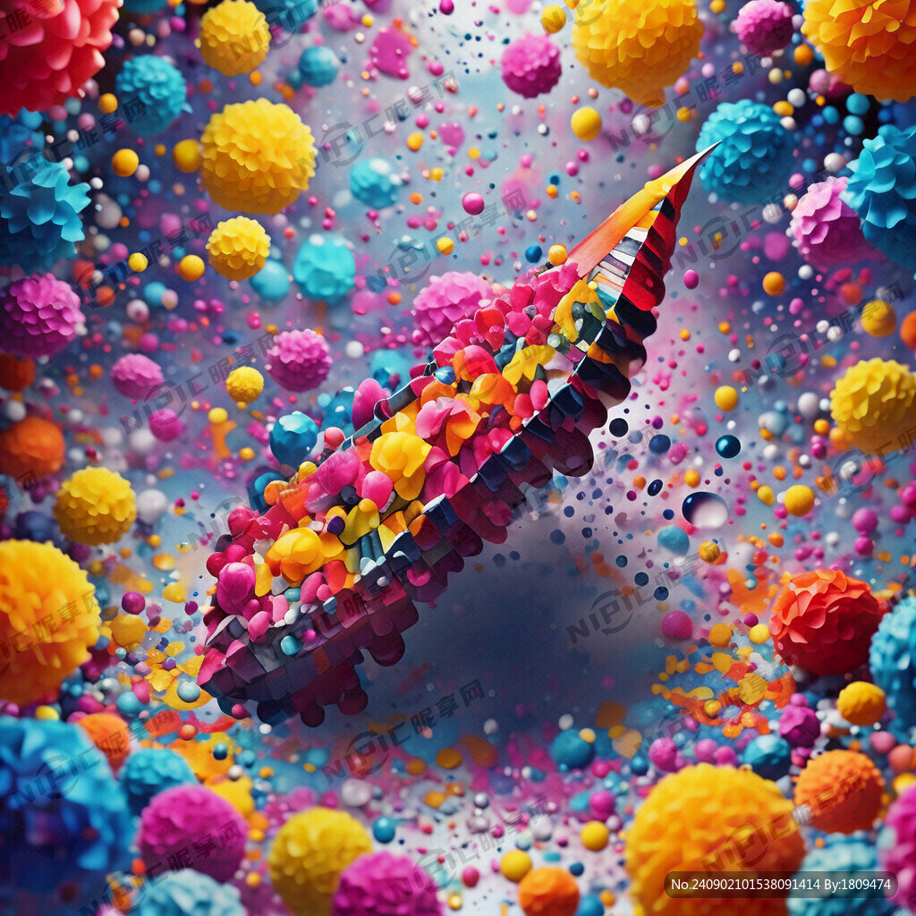 色彩绚烂 印刷背景图 艺术感强