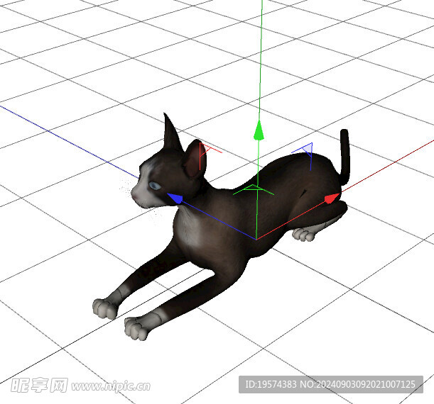 C4D模型 猫