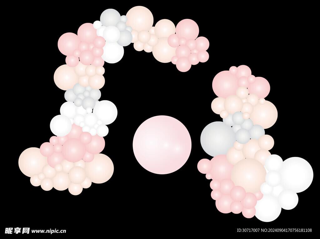 气球拱门素材