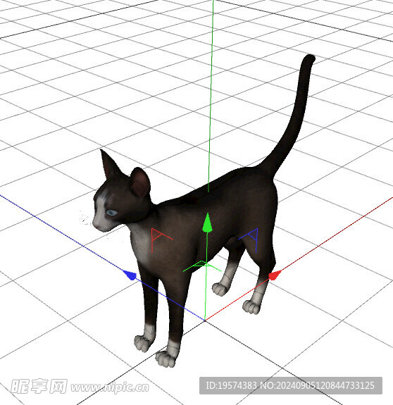 C4D模型 猫