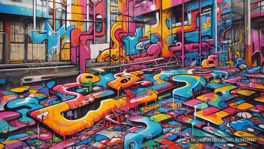 丙烯酸插画平面彩色涂鸦