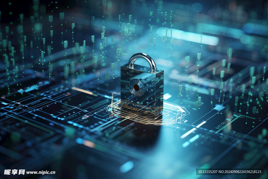 Ai智能防火墙网络安全锁头电路