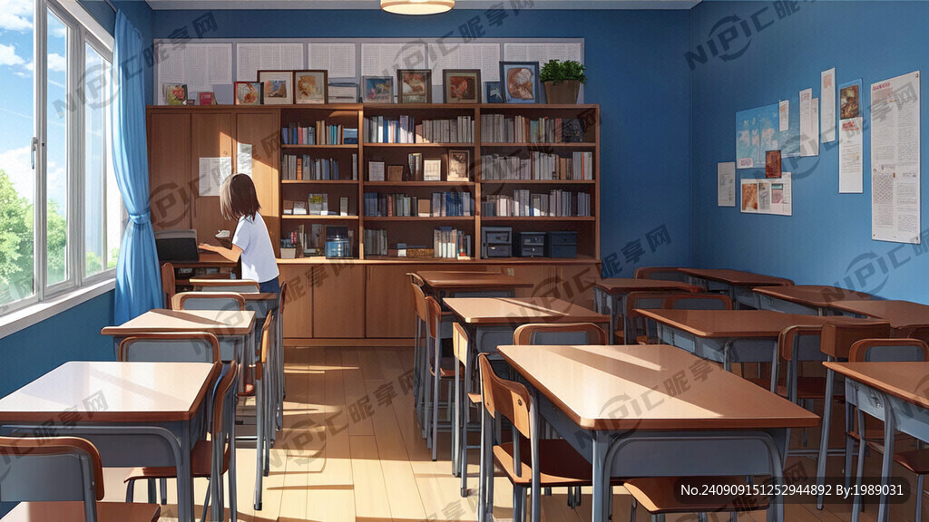 新生开学 漫画 有书 有桌椅