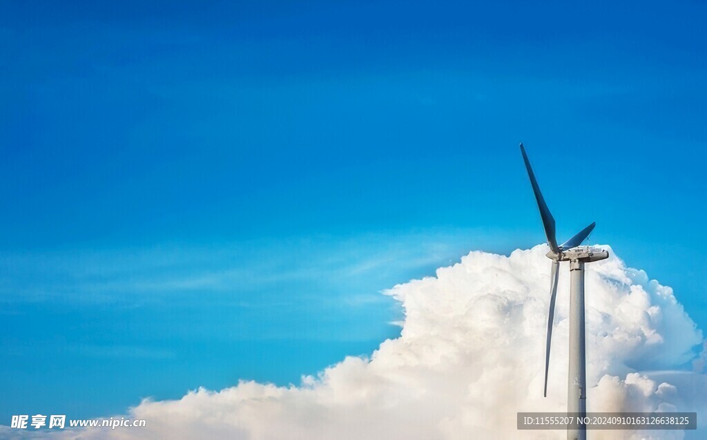 风力风能发电站风车清洁能源