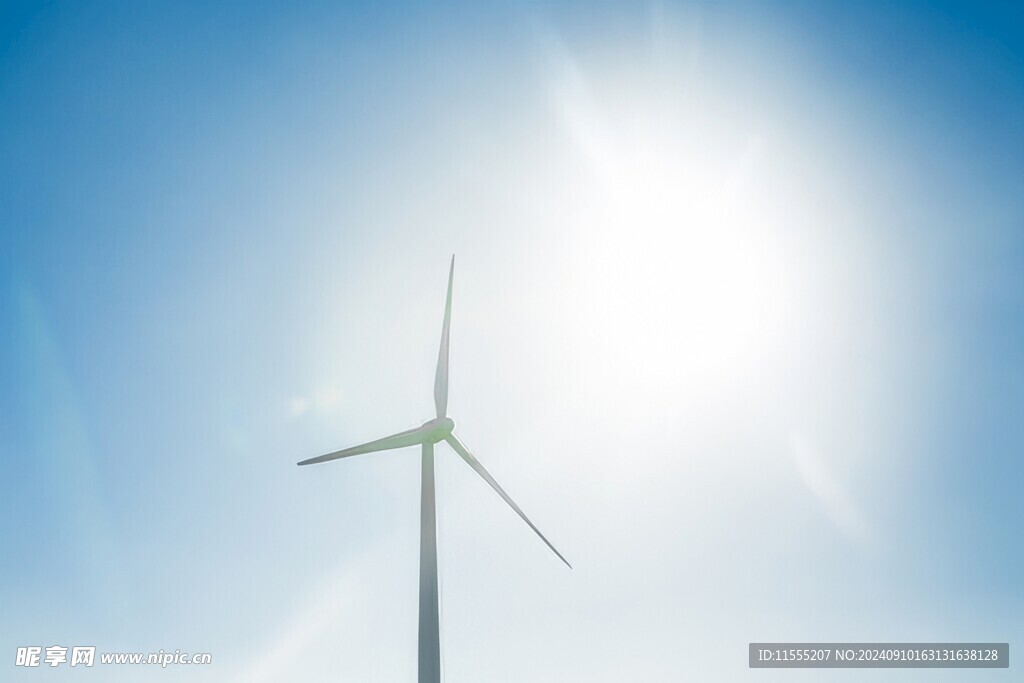 风力风能发电站风车清洁能源