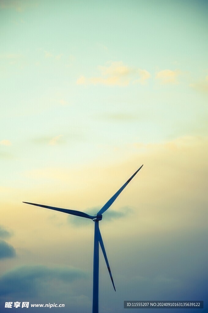 风力风能发电站风车清洁能源