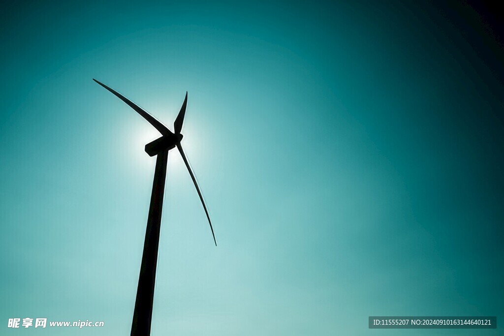 风力风能发电站风车清洁能源