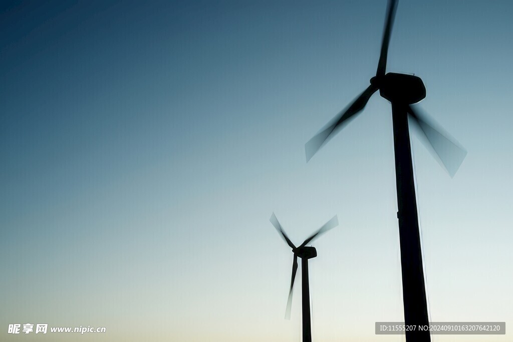 风力风能发电站风车清洁能源