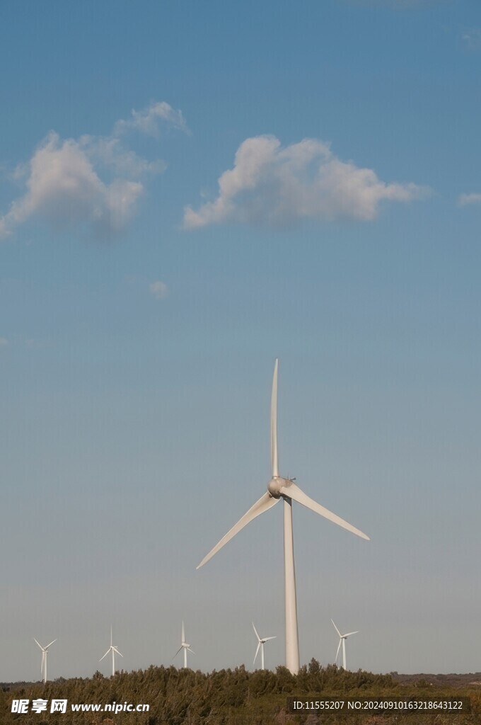 风力风能发电站风车清洁能源