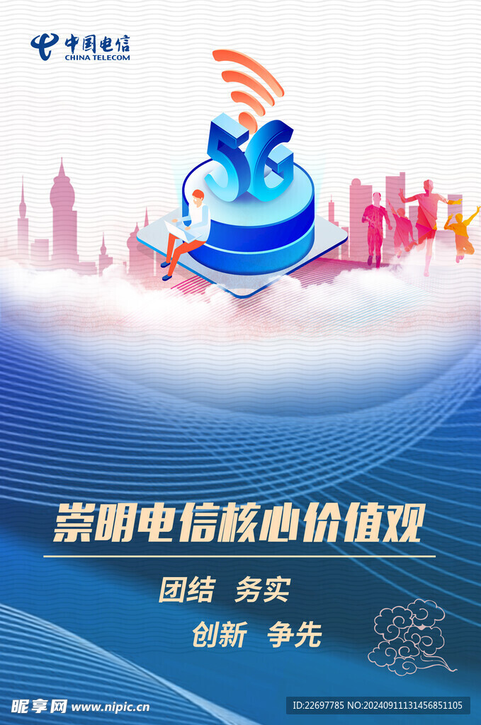 电信企业展板 