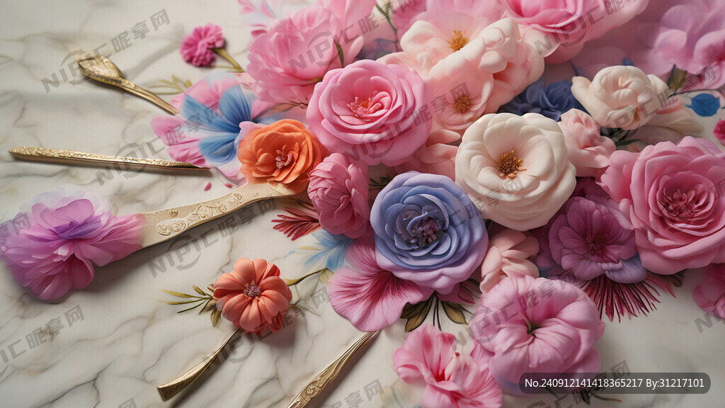 繁花布料定制面料印花定制布料剪