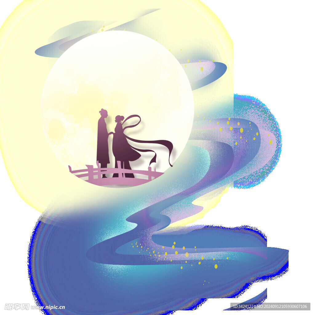 七夕情人节古风素材