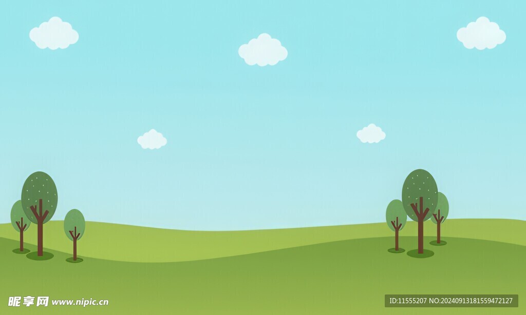 春光明媚户外风景鲜花草地