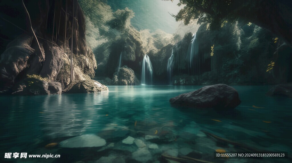 世外桃源海景隐秘海岛场景图