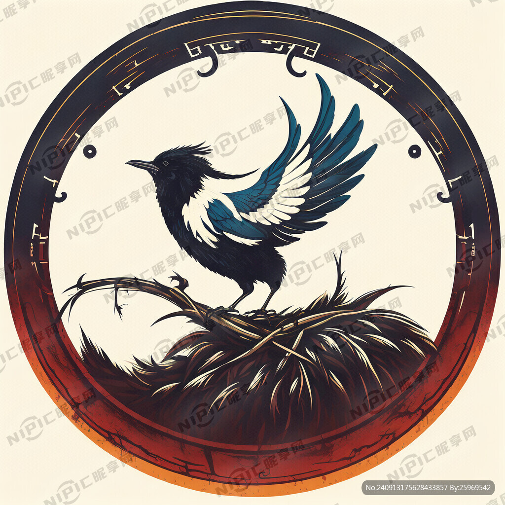 秦人鹊商标 字母组成