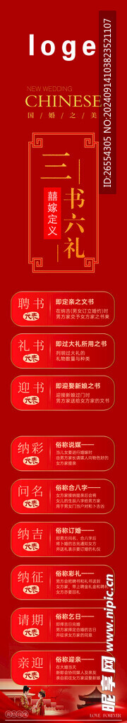 三书六礼海报