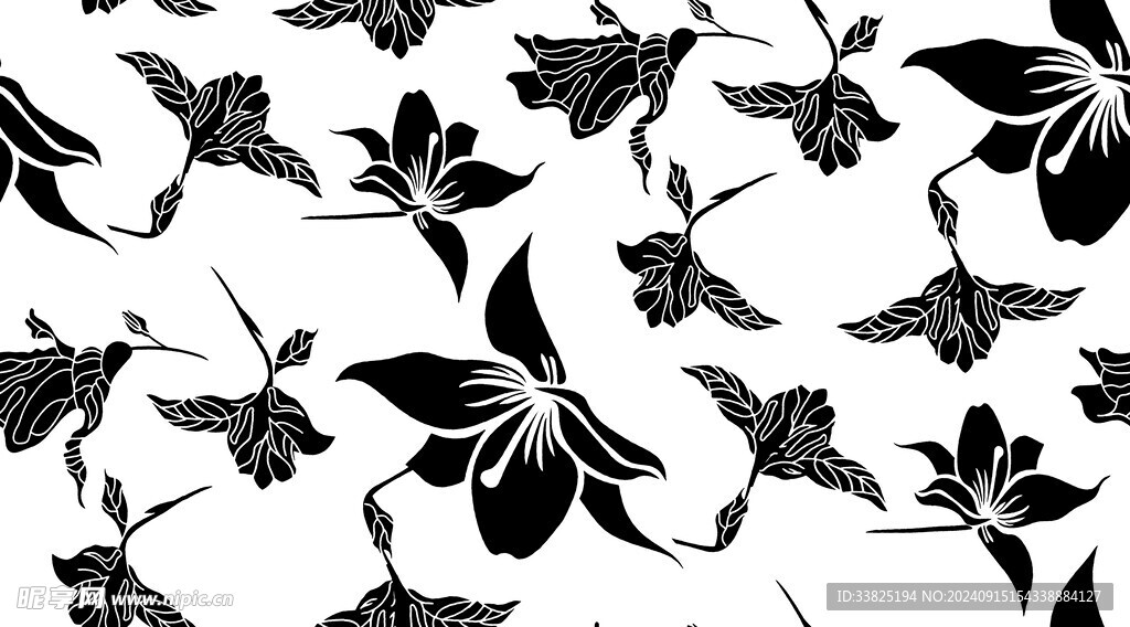 单色叶子 单色花