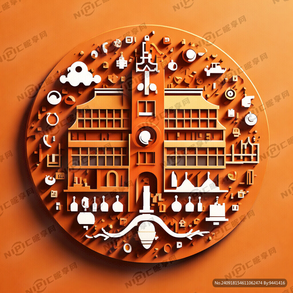 橙色医院简介图标