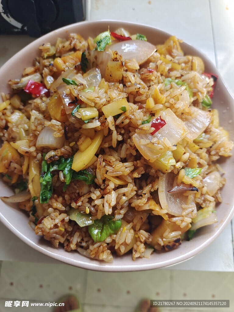 洋葱炒饭