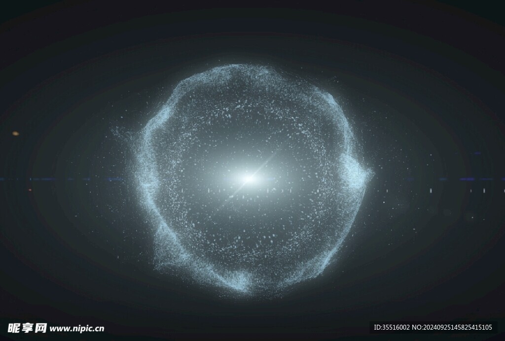圆形冲击波扩散素材
