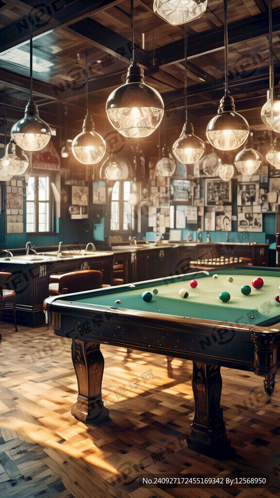 台球室静电贴