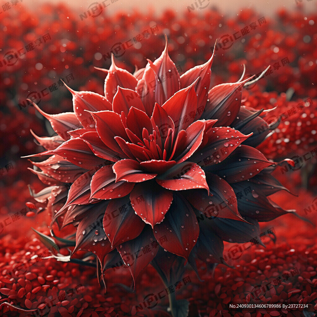 红花 红花籽 插画