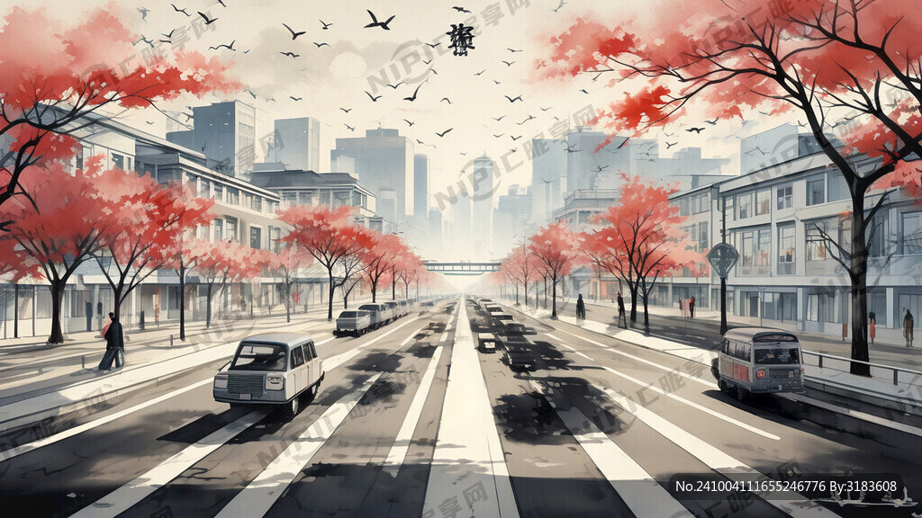 学校 背景 道路 蓝天 校巴