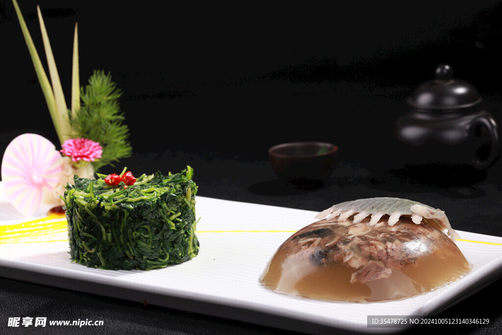 水晶甲鱼拼马兰头