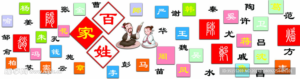 百家姓文化墙