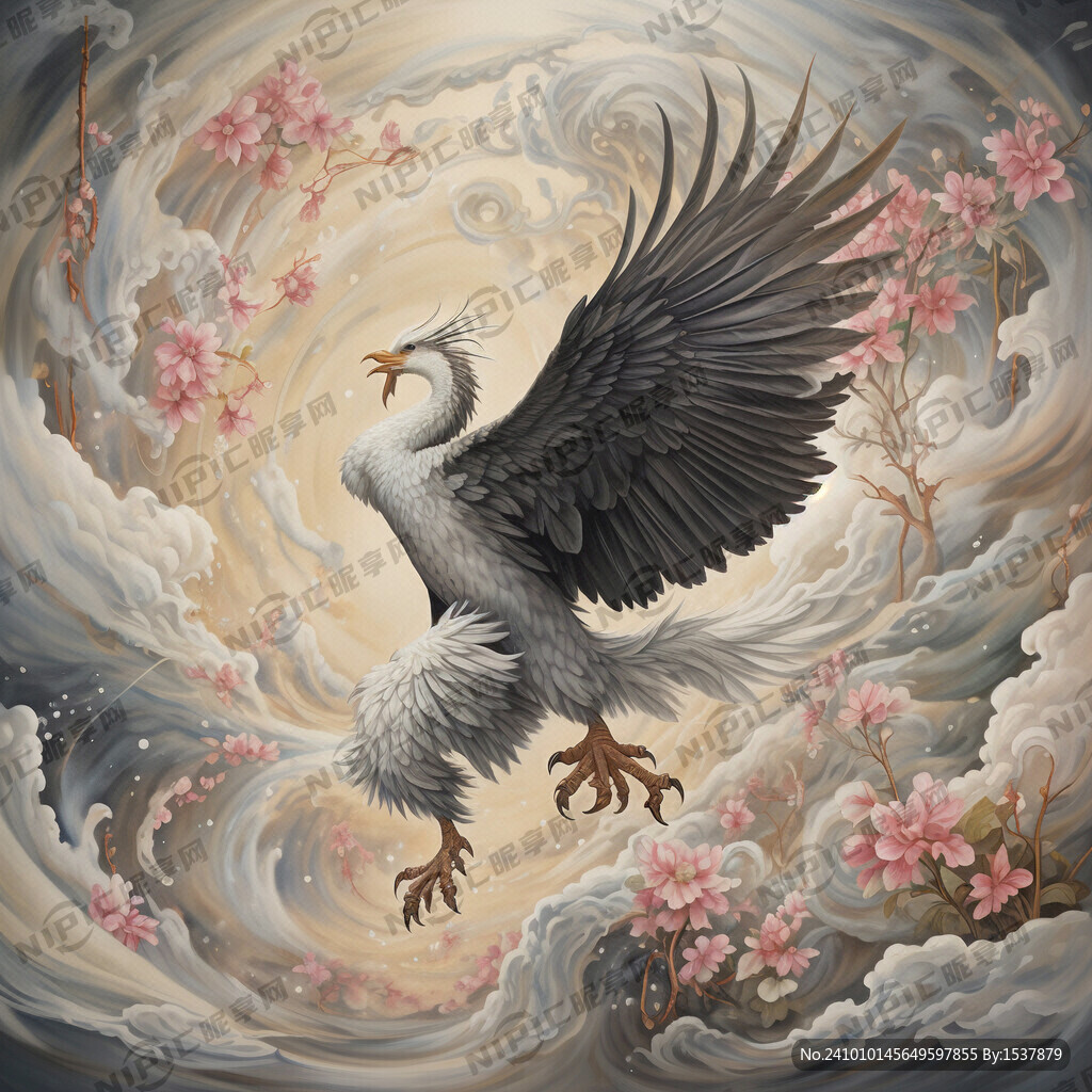 大鹏扶摇直上 一飞冲天