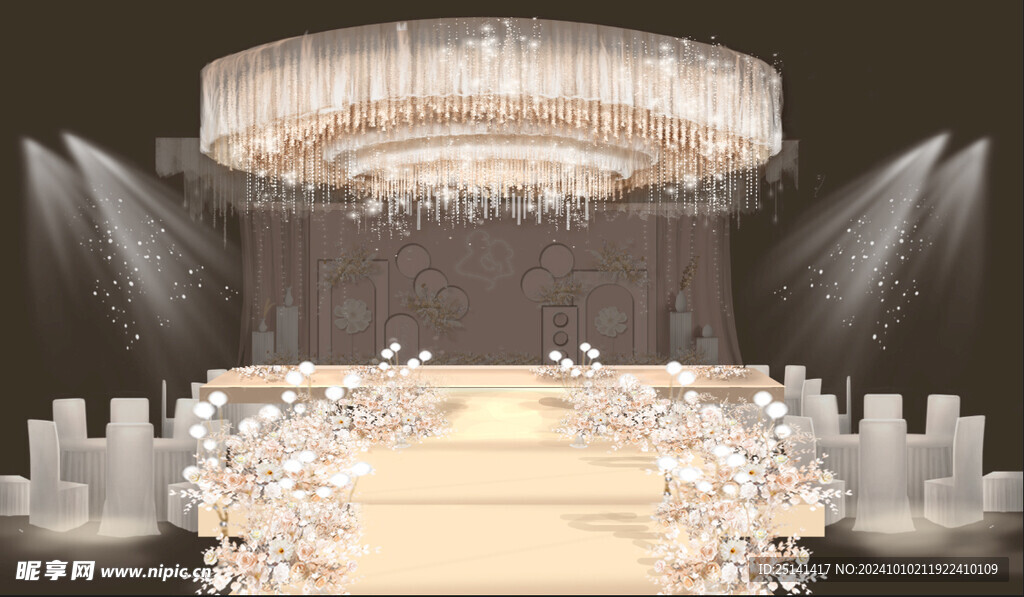 香槟婚礼效果图