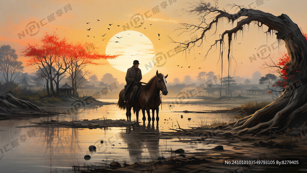 枯藤老树昏鸦 小桥流水人家