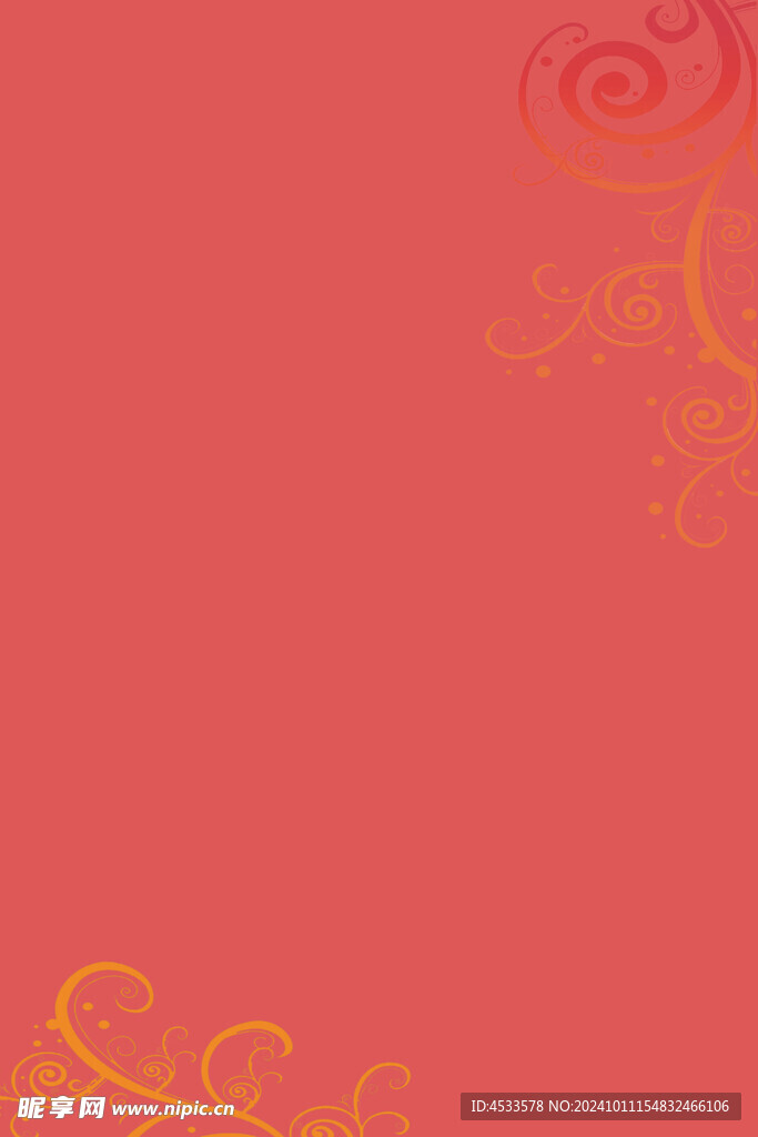 花边背景  红色