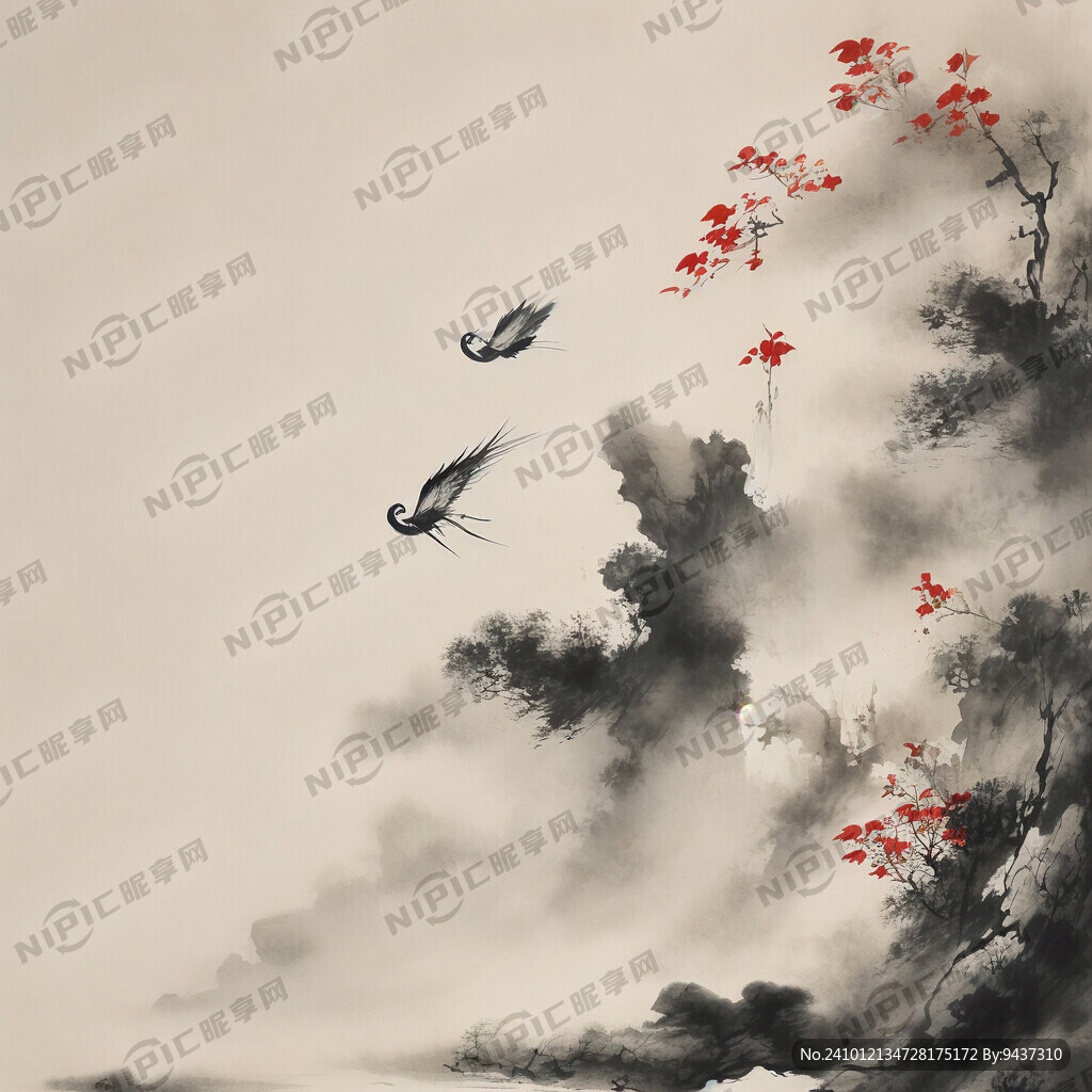 中国古风底纹背景图 颜色清单