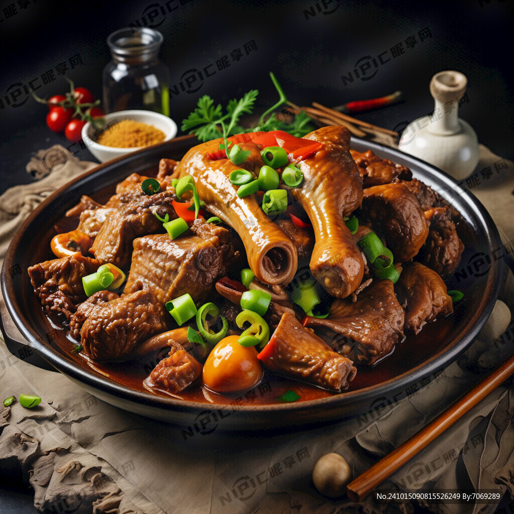 牛排骨焖鹅 一道菜 要有食欲