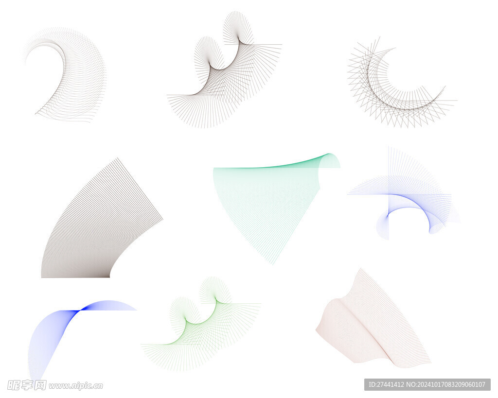 科技线条矢量图