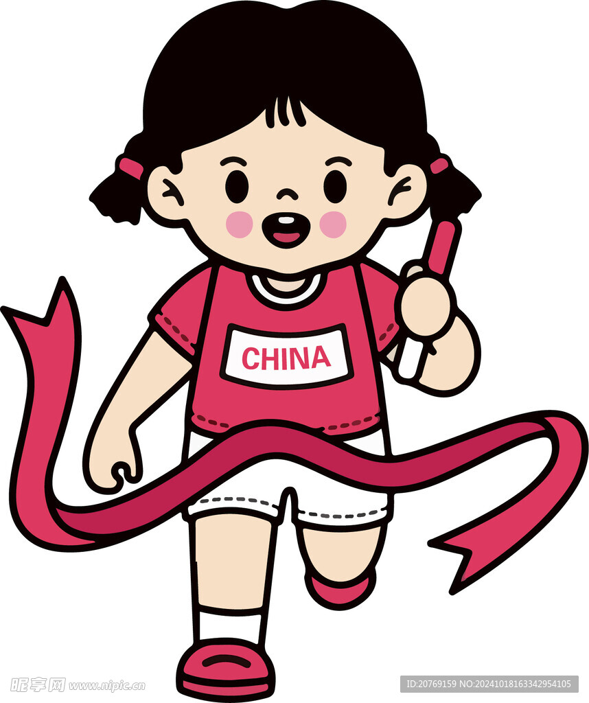 跑步卡通人物